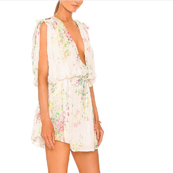 Sabina Musayev Womens  Kochang Silk-Blend Mini Dress, Medium NWT - Picture 2 of 9